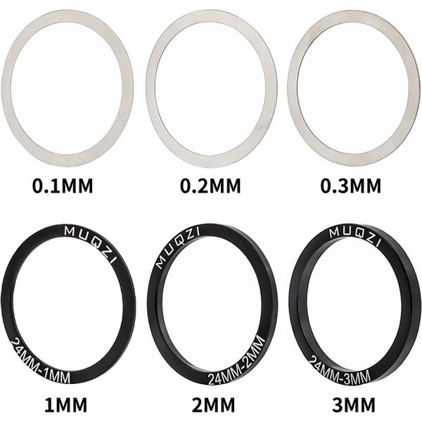 6 stücke 24/29/30mm Fahrrad Tretlager Kurbelgarnitur Unterlegscheibe Für BB86 91 92 BB30 PF30 Kurbel kurbelgarnitur Boden Spacer Radfahren Teile
