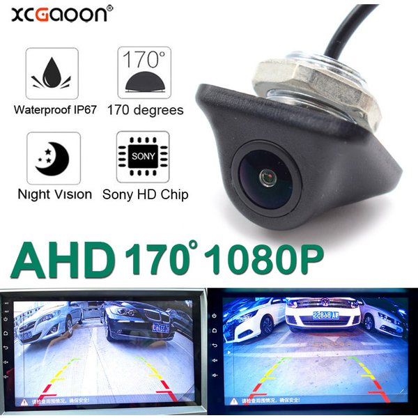 AHD 1920*1080P caméra de voiture 170 degrés objectif Fisheye Starlight Vision nocturne HD caméra de recul de véhicule