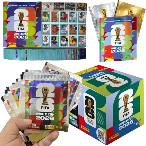 Album d'autocollants et ensemble d'autocollants de football Panini Coupe du monde de la FIFA 2026, collection limitée, souvenirs sportifs, cadeau de Noël, indispensable
