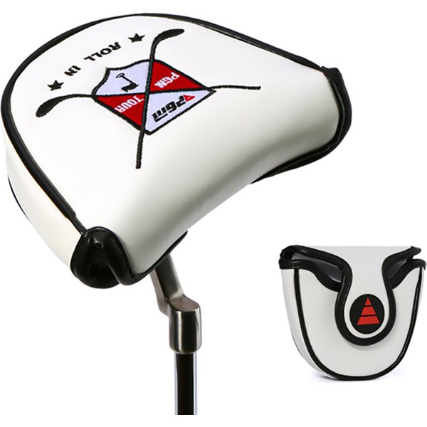 Housse de protection pour tête de club de golf, semi-circulaire, à aspiration magnétique, anti-rayures, pour putter, GT026