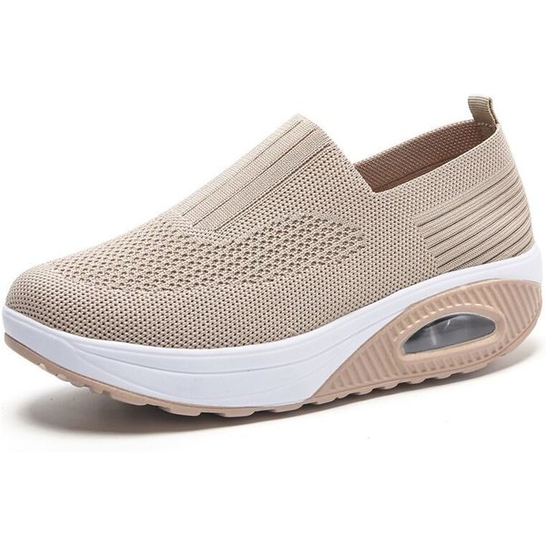 Summer Women Fashion Vulcanized Sneakers Platform Solid Color Flat Ladies Shoes Casual Breathable Wedges Ladies Walking Sneakers