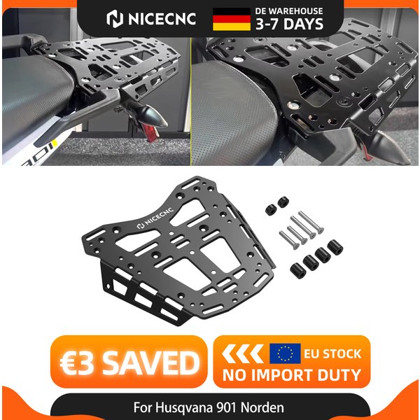 NICECNC Für Husqvana 901 Norden 2025 2022-2026 Heckgepäckträger Topcase-Gepäckträger Für Husqvana 901 Norden 2026 2025 2024 2023 2022