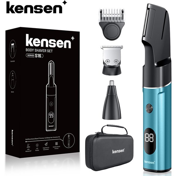 Kensen S16 tondeuse à cheveux électrique pour hommes 3 en 1 Machine de coupe de cheveux nez/barbe tondeuse à cheveux étanche tondeuse à cheveux pour barbier