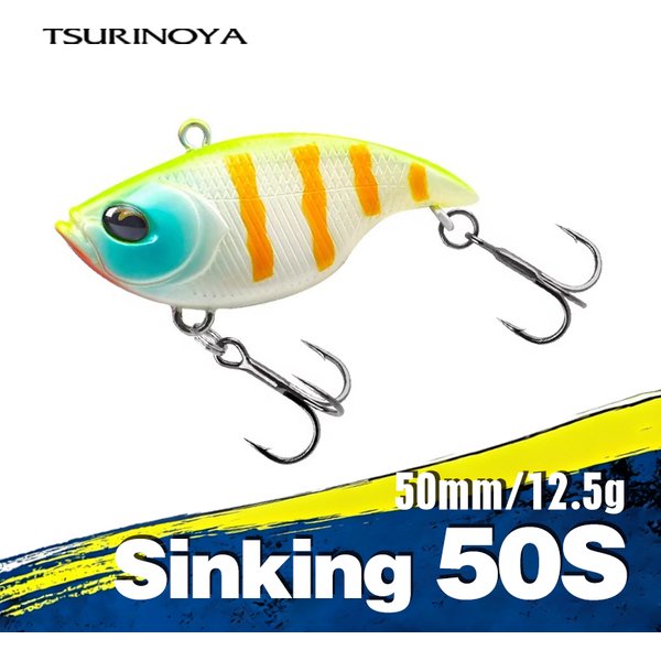 TSURINOYA 50mm 12,5g Vibration Noise Angeln Locken VERSUCHER 50S Sinking Winter Angeln Locken Hecht Bass Salzwasser Hard köder Wobbler