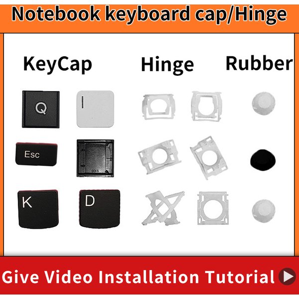 Clavier d'ordinateur portable pour ASUS ACER HP DELL IBM Lenovo Xiaomi HUAWEI LG Apple HASEE SONY – Remplacement de touches et de charnières