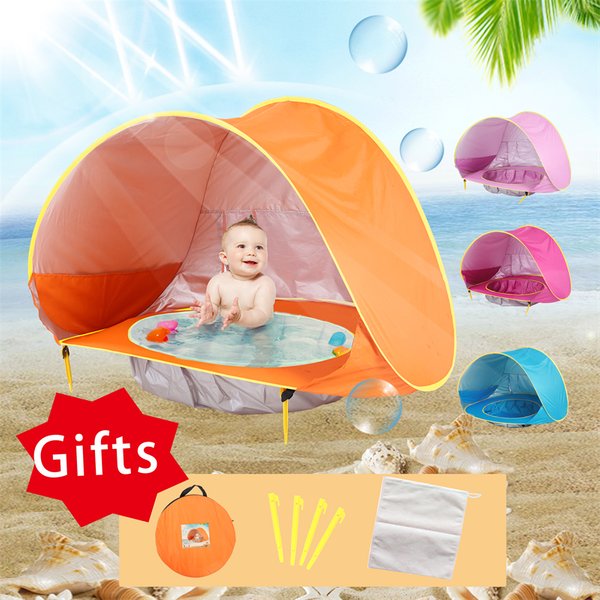 Baby Strand Zelt Tragbare Schatten Pool UV Schutz Sun Shelter Für Infant Outdoor Spielzeug Kind Schwimmen Pool Spielen Haus Zelt Spielzeug
