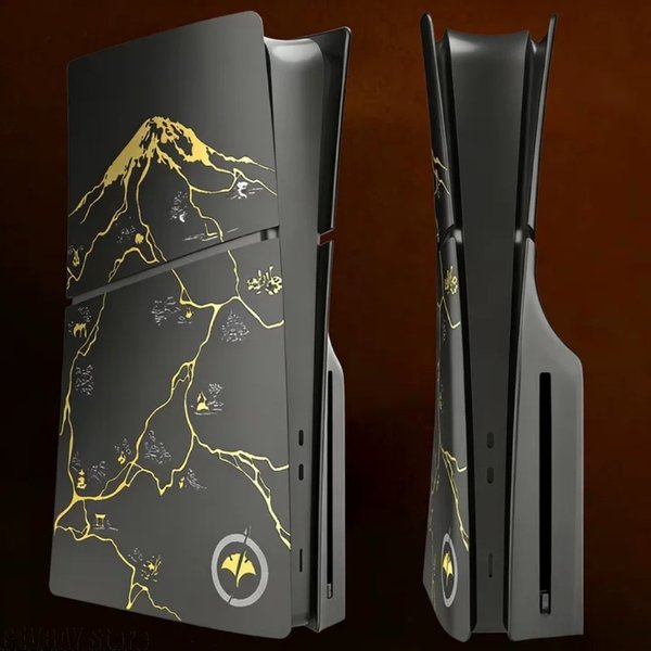 Yotei Ersatzplatten ABS-Gehäuse Seitenschalen Frontplatten Zubehör für PlayStation 5 PS5 Pro PS5 Slim Disc-Konsole