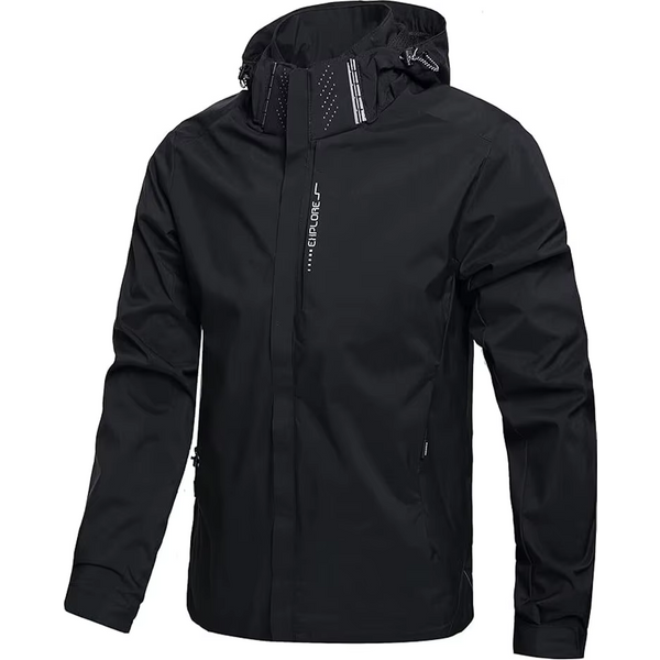 Herren Wasserdichte Regenjacke Leichte Outdoor-Kapuzenjacke Wanderjacke Winddichte Jacke Kletterjacke Outdoor-Jacken