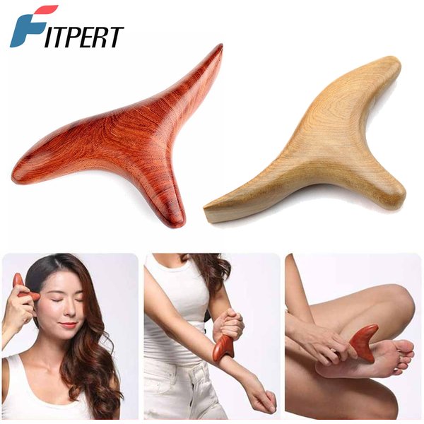 1 PC Neck Foot Wood Trigger Point Massage Gua Sha Tools,Home Gym Professional Wooden Therapy Massage Tool for Back Leg Hand Face