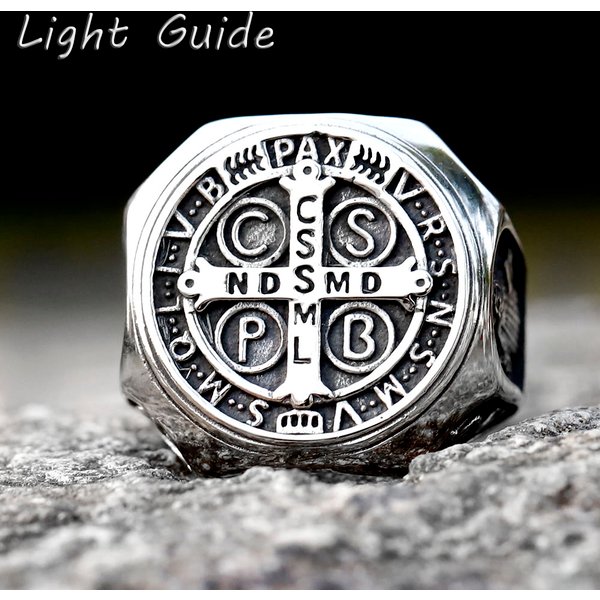 2023 new Design 316L Stainless Steel High Polish Religious Men Ring CSSML Fashion Jewelry Gift Dropshipping