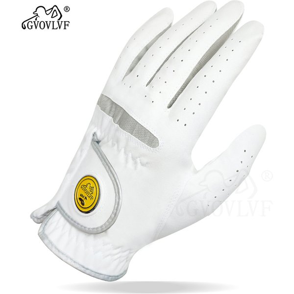 Gants de Golf pour hommes, 1 pièce ou 1 paire, Micro tissu doux, respirant, ajustement confortable avec marqueur magnétique remplaçable pour les golfeurs