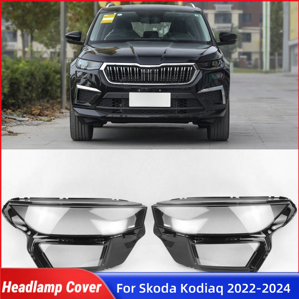 Dla Skoda Kodiaq 2022 2023 2024 Produkty Samochodowe Przednia Lampa Szkło Osłona Lampy Przedniej Soczewka Reflektora Przedniego Osłona Lampy Obudowa