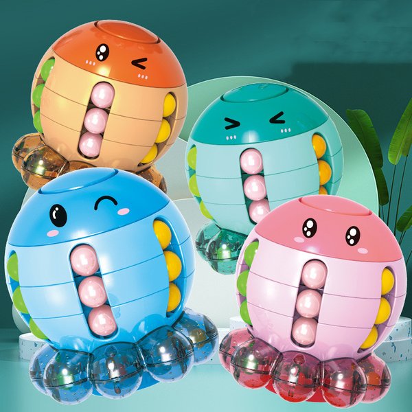 Cubes de haricots rotatifs magiques pour enfants et adultes, jeu anti-Stress, Fidget du bout des doigts, Cube magique professionnel, jouets Puzzle pour enfants