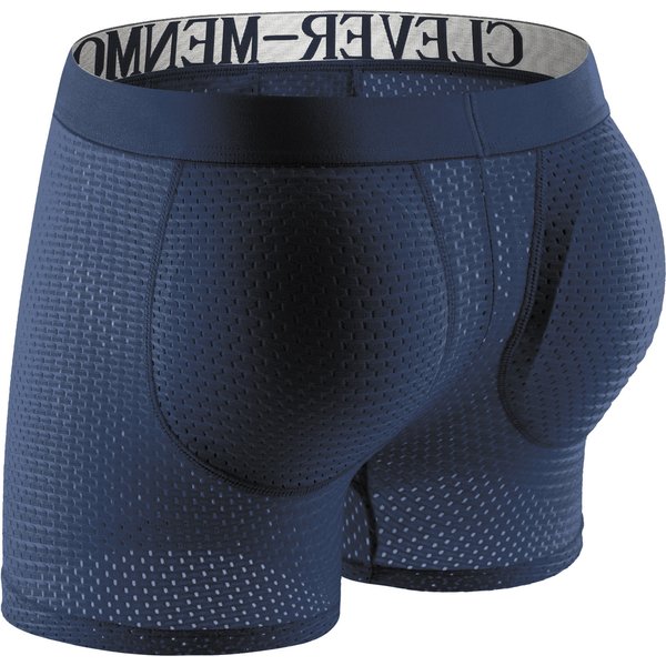 Sexy hommes sous-vêtements rembourrés homme boxeurs Shorts maille fesses Lifter agrandir bout à bout Push Up Pad caleçon pénis poche culotte