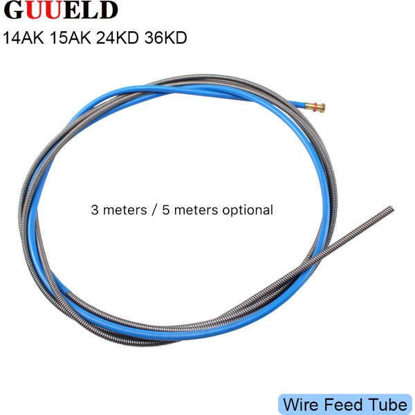1 pièces 14K 15AK 24KD 36KD torche/pistolet consommables 3M 5M Tube d'alimentation de fil MIG pour la Machine à souder MIG
