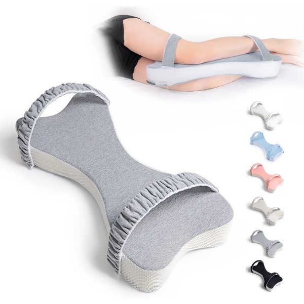 Multifunctional leg clamp pillow soft slow rebound memory cotton sleep pad foot pillow to maintain leg knee and hip curves