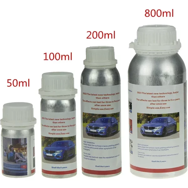 Lumières de sauna en polymère liquide, lumière de sauna, kit de polissage chimique, réparation des rayures, remise à neuf des Émirats arabes unis, 800ml