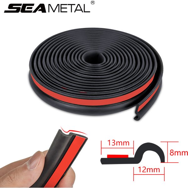 SEAMETAL 25mm Z Type bande d'étanchéité de porte de voiture bandes de caoutchouc d'isolation phonique universelles pour A B C pilier bord de porte accessoires de voiture