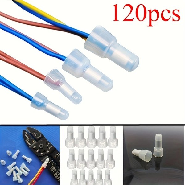 Terminal de connecteur de fil à extrémité fermée, CriAJCap 22-16 16-14 12-10 AWG Gauge, 120 pièces
