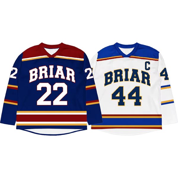Off Campus 2026 BRIAR Briar University Hockey Jersey GRAHAM 44 Fashion Sportswear Unisex Casual Breathable Loose Sleeve Tops Tee