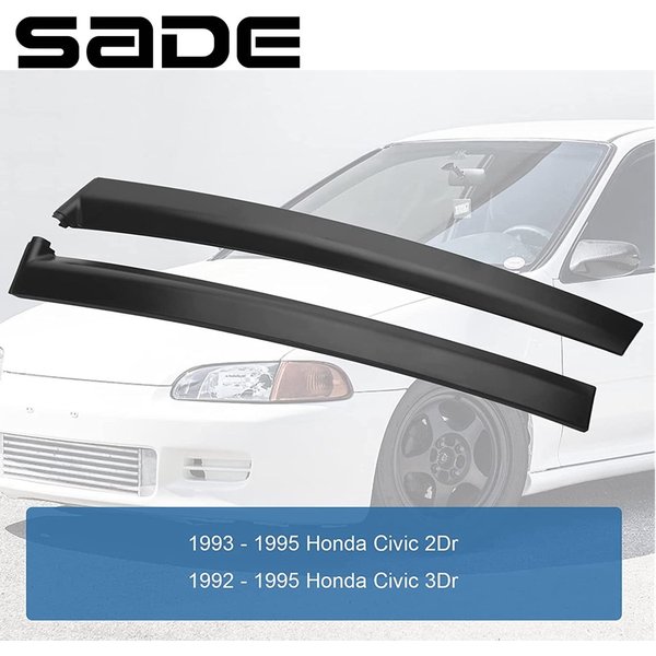 Lewa prawa przednia szyba A-Pillar Trim Molding Door Garnish Trim Pillar Panel dla 1992-1995 Honda Civic 2Dr 3Dr 72430-SR3-003