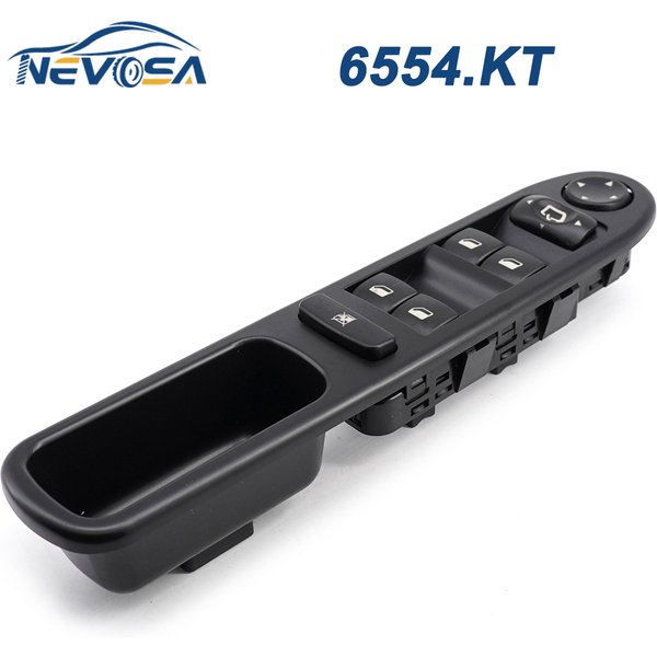 NEVOSA 6554.KT pour Peugeot 307 2007-2010 voiture électrique fenêtre principale interrupteur lève-vitre Console bouton 6554KT avant gauche côté