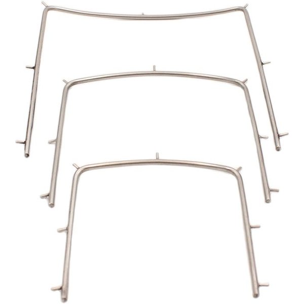 Support de cadre de barrage en caoutchouc en acier inoxydable pour dentisterie, instrument autoclavable pour fournitures de laboratoire dentaire, 1 pièce
