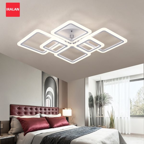 Plafonnier suspendu carré en acrylique, luminaire décoratif d'intérieur, idéal pour une chambre à coucher, un salon ou une Table à manger