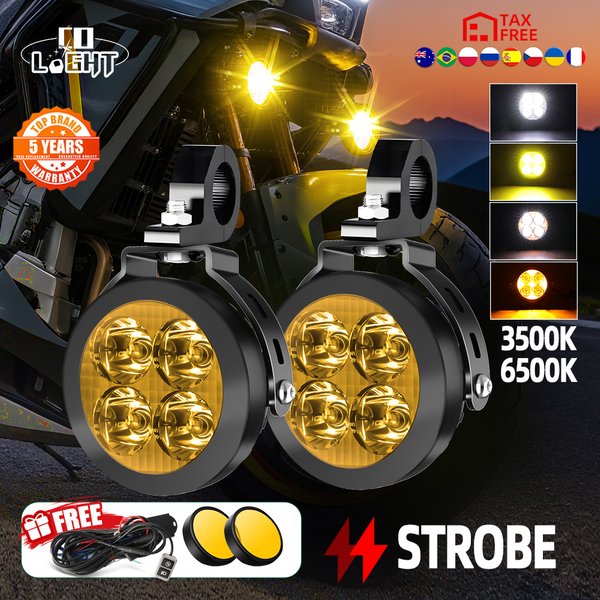 CO LIGHT 4 pouces moto LED lampe auxiliaire Super lumineux véhicule stroboscope haute puissance pour 1200GS F800 pour BMW antibrouillard 12V 24V