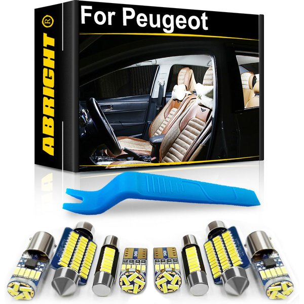 Car LED Interior Lights Canbus For Peugeot 207 307 407 106 107 108 206 308 508 206 2008 3008 4007 4008 5008 RCZ Auto Accessories