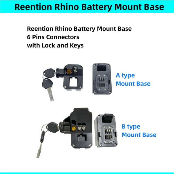 Reention – support de batterie pour vélo électrique, Base de montage, Rhino 21700 18650, Dengfu E55, cadre, support de batterie, PLA0361