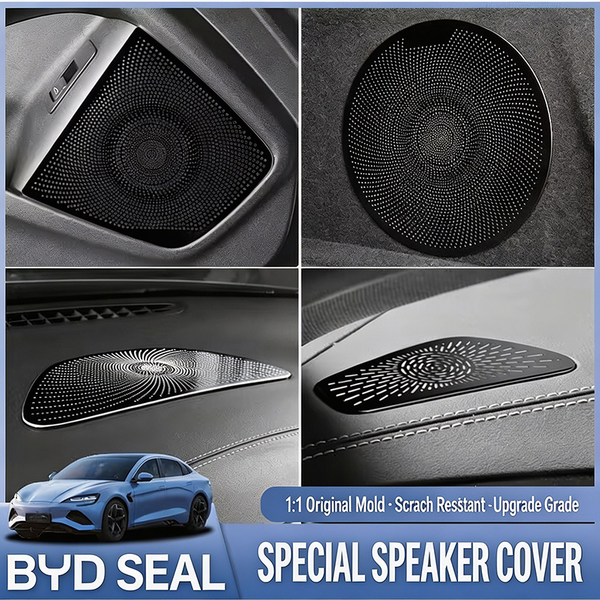 Pour BYD Seal EV 2023 2024 2025, garniture de protection d'enceinte en acier inoxydable, accessoires intérieurs anti-rayures