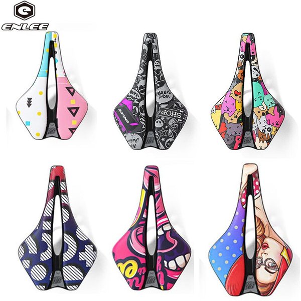 Selle de vélo vtt montagne route siège de vélo en cuir PU rempli de Gel coussin de cyclisme confortable antichoc selle de vélo