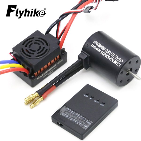 Nouvelle mise à niveau étanche 3650 3900KV RC voiture moteur sans brosse 60A ESC programmeur pour 1/10 télécommande camion voiture moteur