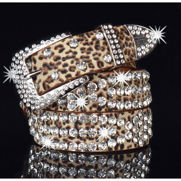 Ceintures cloutées de Style Punk pour femmes Y2K strass femme ceinture en cuir PU dames taille sangle décoration