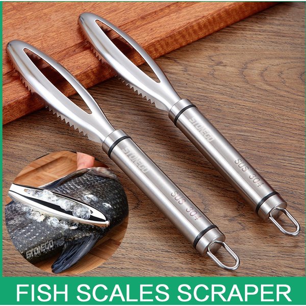 Râpes à gratter pour écailles de poisson, élimination rapide, nettoyage du poisson, éplucheur, grattoir, pincettes pour os de poisson, accessoire de cuisine Stonego