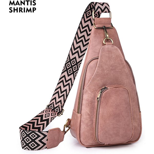 Sac à bandoulière en cuir PU pour femme, sac de poitrine pour femme, sac à bandoulière, sac de messager décontracté, sac de poitrine pour femme, sac diversifié, imperméable, initié