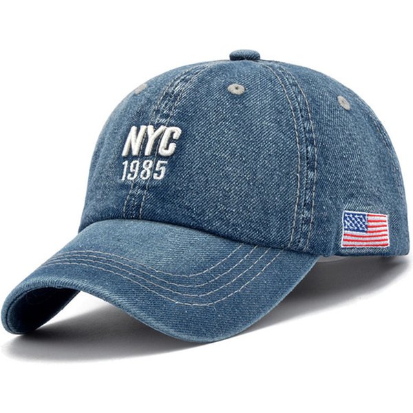 Casquette de Baseball en Denim pour hommes et femmes, chapeau à rabat avec lettres brodées, sport d'été, Hip Hop, Gorras, unisexe, 2023