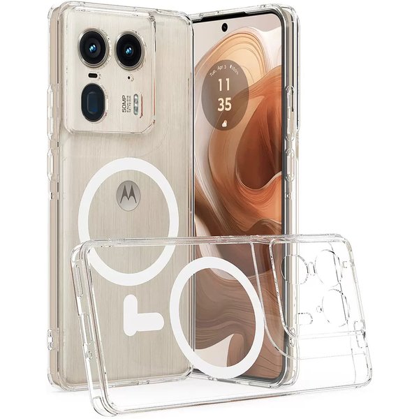 Przezroczyste, magnetyczne etui na telefon do modeli Motorola Edge 60 Stylus, Moto Edge 50 Pro, Edge 50 Ultra.