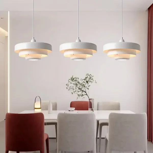 Minimalistyczny kolorowy żyrandol wiszący LED jasnożółty różowy pomarańczowy jadalnia Bar przedpokój sypialnia wisząca lampa wisząca żarówka E27
