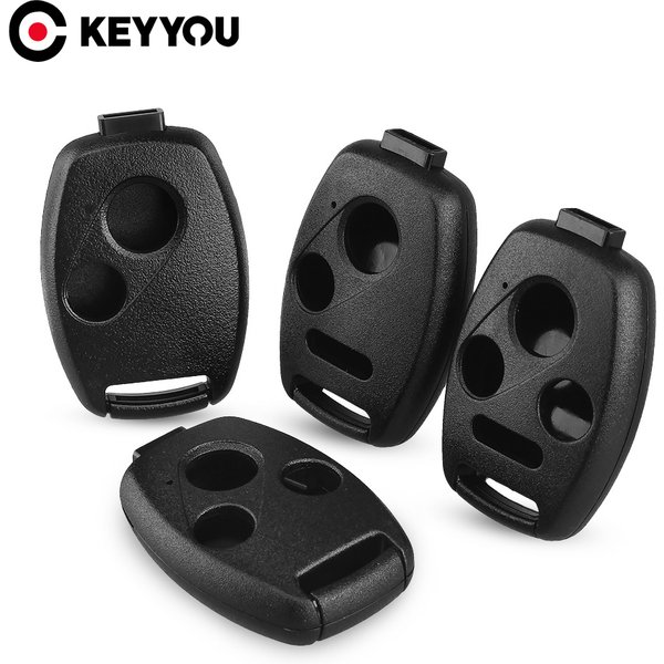 KEYYOU 10PCS Ersatz Auto Schlüssel Fall Ohne Klinge Für Honda Accord CRV Pilot Civic 2003 2007 2008 2009 2010 2011 2012 2013