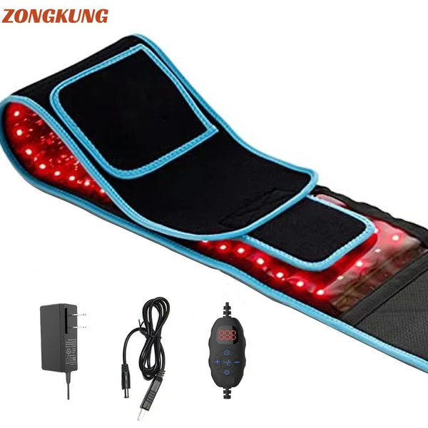 Roter und Infrarot-LED-Lichttherapiegürtel 850 nm 660 nm Rückenschmerzlinderung Wrap Fettverbrennung Wrap Schlankheitsmaschine Taille Wärmekissen Ganzkörper