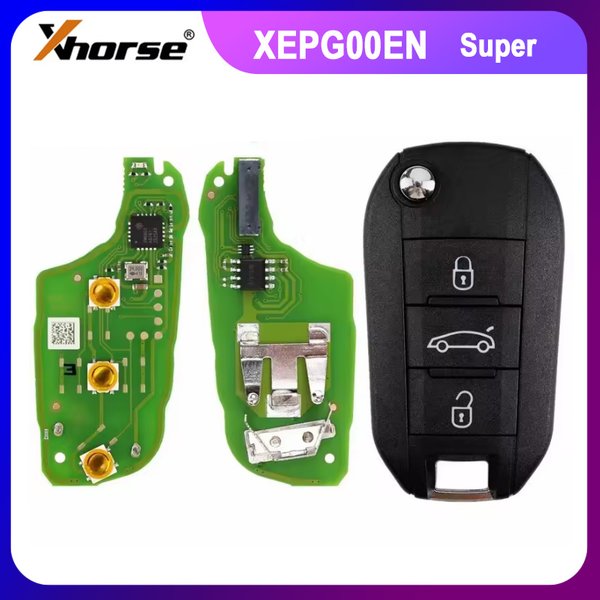 1/2/5PCS XHORSE XEPG00EN XEPG20EN avec puce XT57B, carte PCB spéciale, télécommandes super performantes, coque de clé à 3 boutons