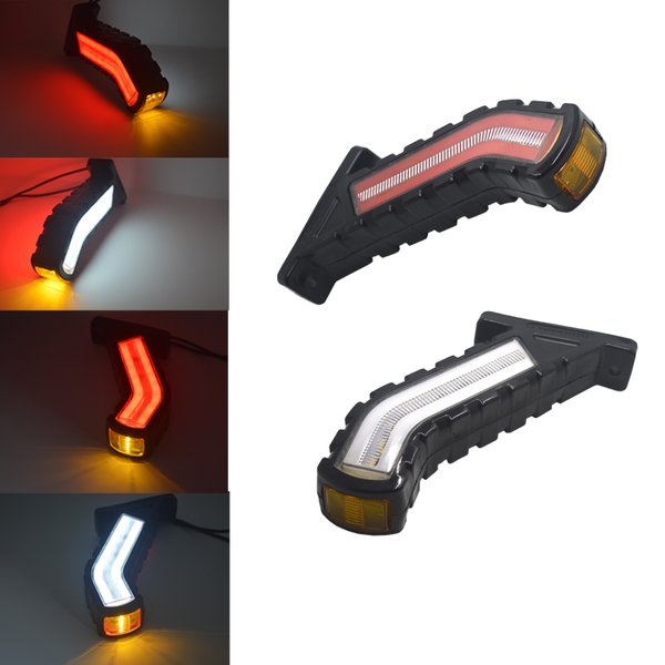 2/4/6/8X 12V 24V LED Boczne światło obrysowe Płynąca lampka kierunkowskazu do samochodu ciężarowego Ciągnik siodłowy SUV Autobus Łódź Ciężarówka Pickup Van RV Lampa boczna