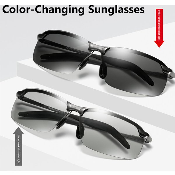 Lunettes de soleil de cyclisme d'extérieur à changement de couleur, vision jour et nuit, polarisées, lunettes de soleil de conduite pour hommes, accessoires d'extérieur