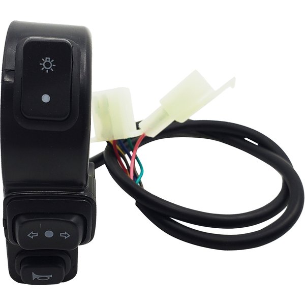 3 In1 Motorcycle Switch Electric Bike Scooter ATV Quad Light Turn Signal Horn ON/OFF Button For 22mm Dia Handlebars Motorbike