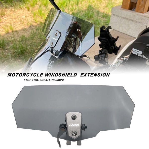 Regulowany deflektor szyby motocyklowej z klipsem, przedłużenie owiewki dla TRK702X TRK702 X TRK 502X 2021-2025 2023