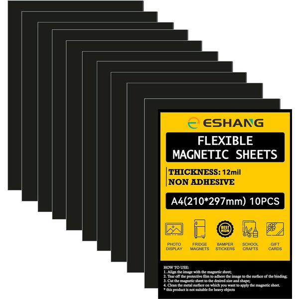 10/20 Stück A4/5R flexible, einseitige Magnetplatten, antihaftbeschichtete Gummi-Magnetplatten zum Schneiden von Sterben
