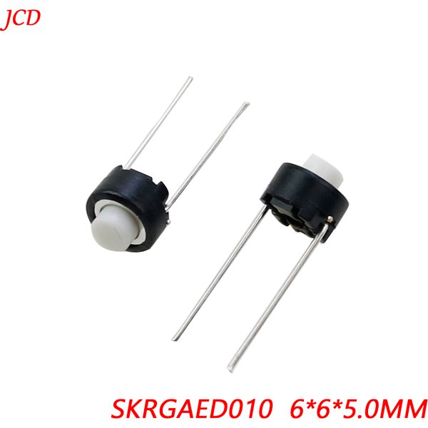 10/20/50/100 pièces SKRGAED010 alpes interrupteur Tactile 6*6*5 blanc noir interrupteur Tactile 6*6*5mm DIP bouton poussoir Micro interrupteur