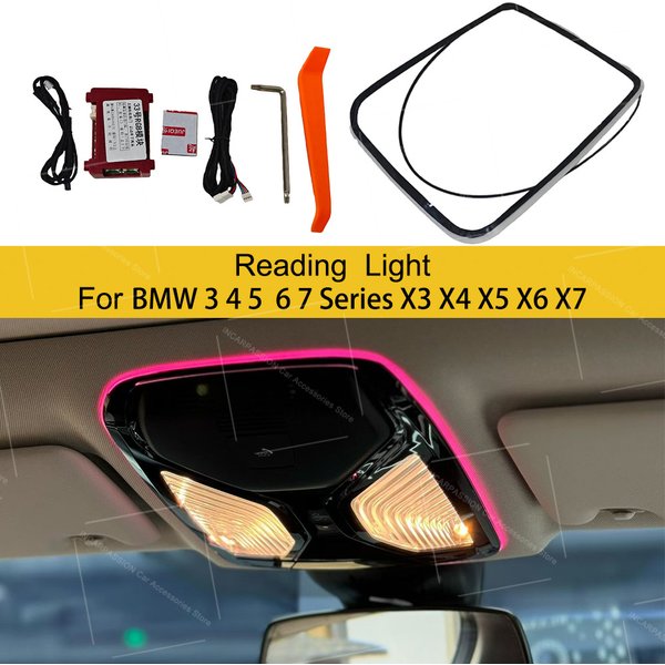Lampe de lecture LED pour BMW Série 3/4/5/6/7 X3 X4 X5 X6 X7 G20 G26 G30 G32 G11 G45 G01 G02 G05 G06 G07 G60 G70, lampe d'ambiance pour voiture